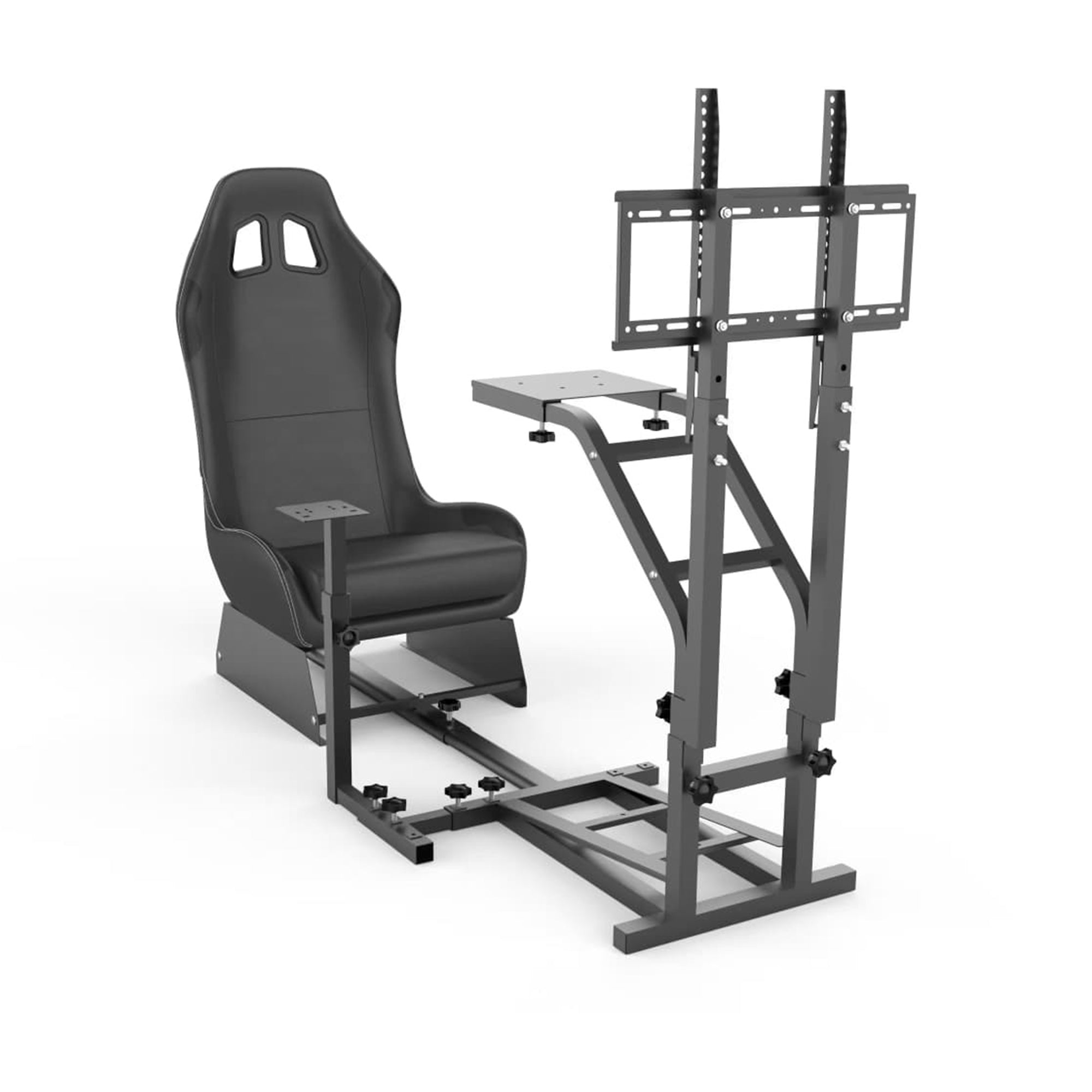 Racing Seat Simulator Cockpit With Monitor Stand