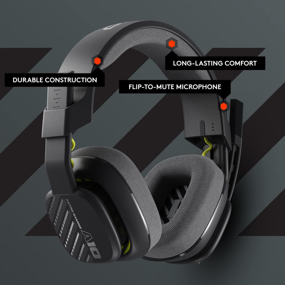 Logitech G Astro A10 Cross-Platform Wired Gaming Headset for PlayStation 5, Xbox Series S|X, Nintendo Switch, and PC