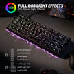 Attack Shark X68 HE RGB Magnetic Switch Keyboard - Black Contours (Pattern Shines Through Keycaps)