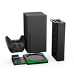 Dobe TYX-0667 Multifunctional Stand Dual Controller Charger Charging Dock Station Game Storage Rack For Xbox Series X