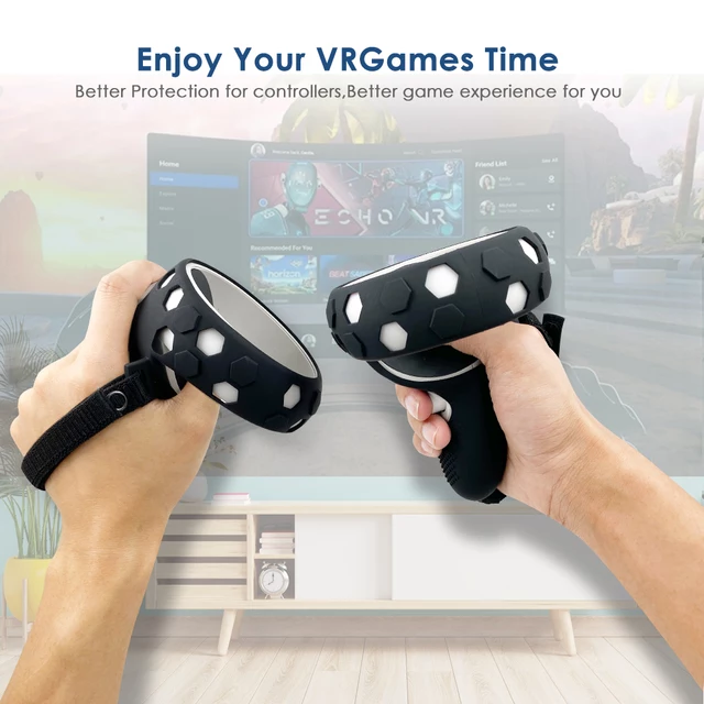 Controller Grip Cover with Handle for Meta Quest 2