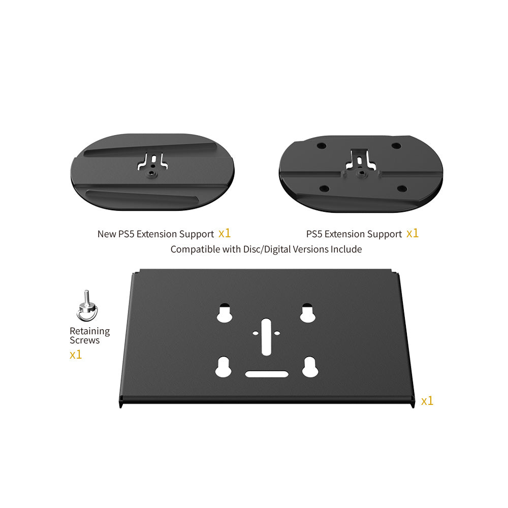 Dobe Wall mount bracket, Wall Stand For PS5 Slim & Fat Console & Controllers