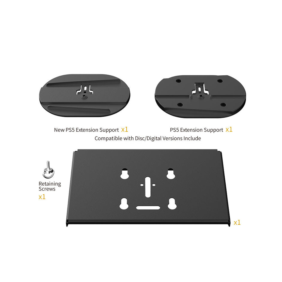 Dobe Wall mount bracket, Wall Stand For PS5 Slim & Fat Console & Controllers