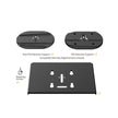Dobe Wall mount bracket, Wall Stand For PS5 Slim & Fat Console & Controllers