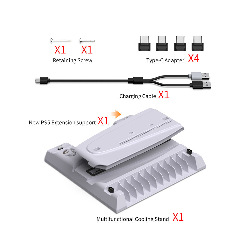 Dobe Multlfunctional Cooling Stand For PS5 & PS5 Slim
