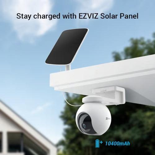 EZVIZ CB8 Smart Ai Home Battery Camera with Solar Panel QHD resolution