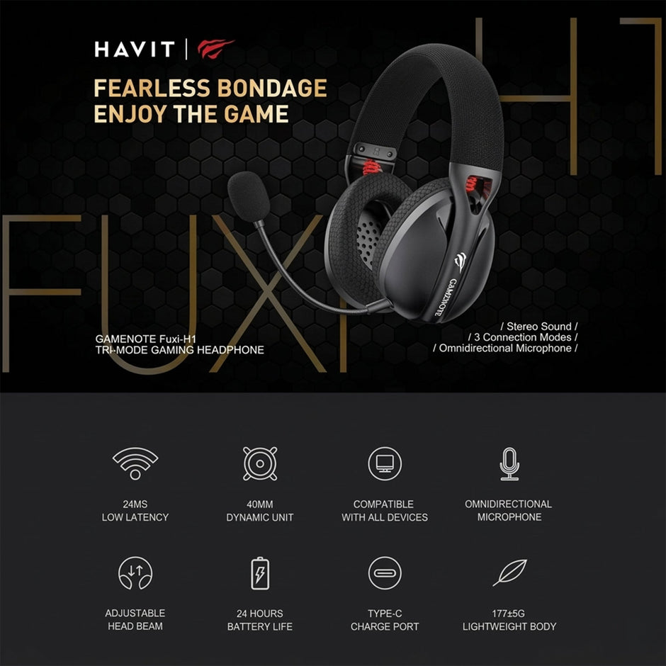 Havit GameNote Fuxi-H1 Tri-Mode Gaming Headphone