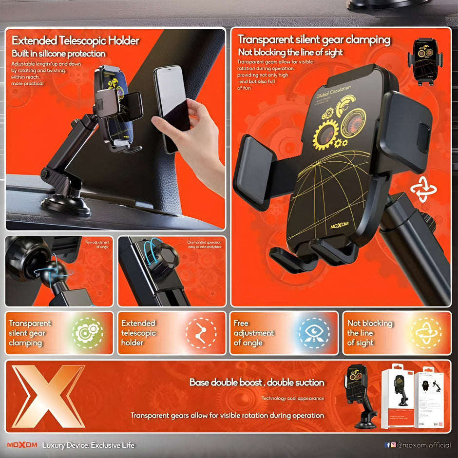 MOXOM Creative Punk Style Dashboard Phone Holder