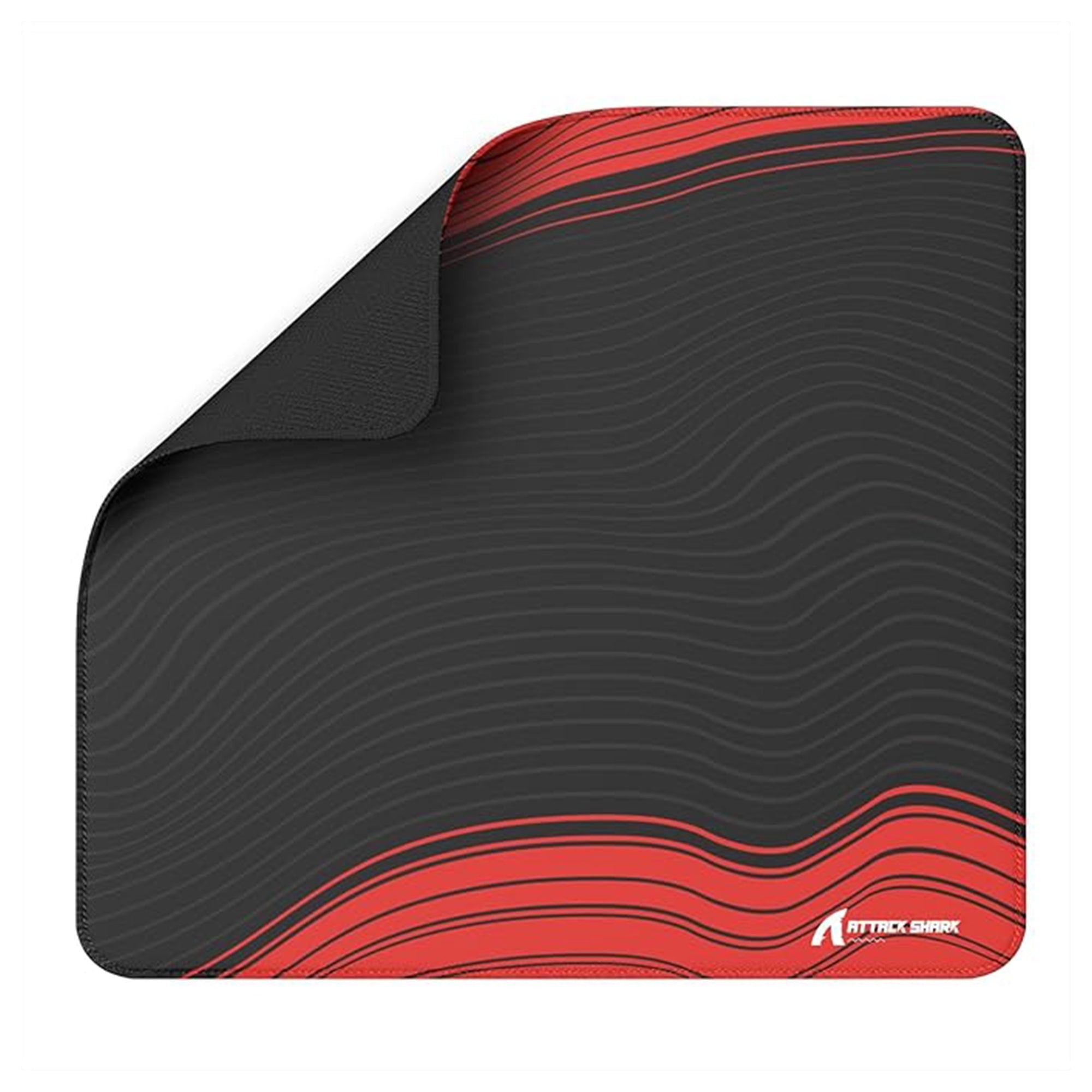 Attack Shark CM02 eSport Gaming Mouse Pad - Black/Red with Contour Line