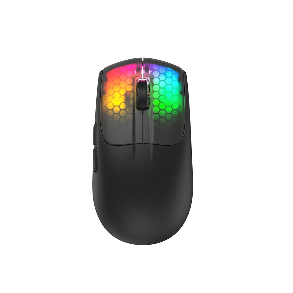 Attack Shark X5 RGB Weightless Mouse Tri-Mode Wired/2.4G/BT5.0, PAW3312 PixArt Optical Sensor, up to 4000DPI, with Long Battery Life for Office/Game