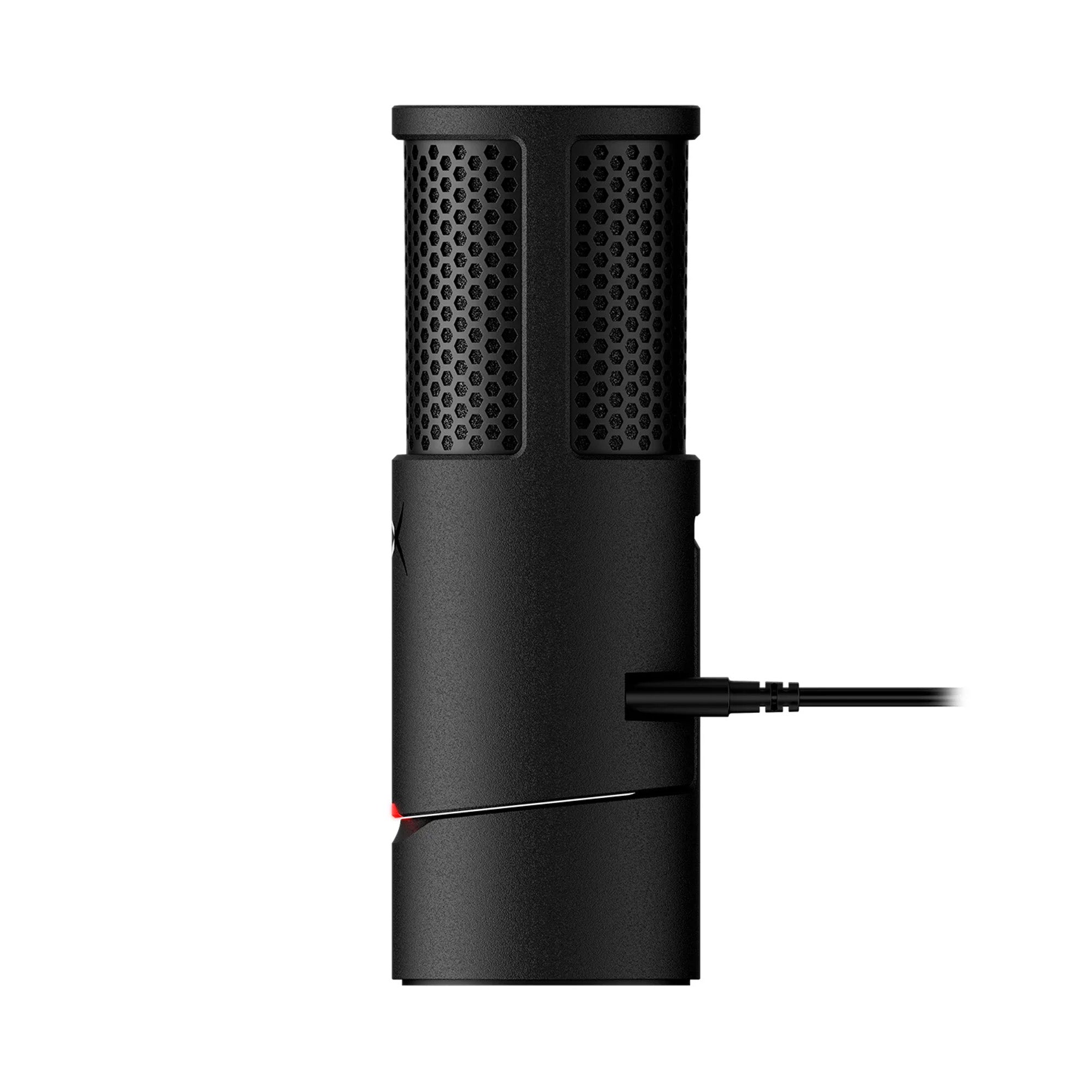 HyperX SoloCast 2 – Gaming USB Condenser Mic for PC, USB-C to USB-A, Built-in Pop Filter, Internal Shock Mount, Plug and Play, 24-bit / 96kHz, Compact Tiltable Stand – Black