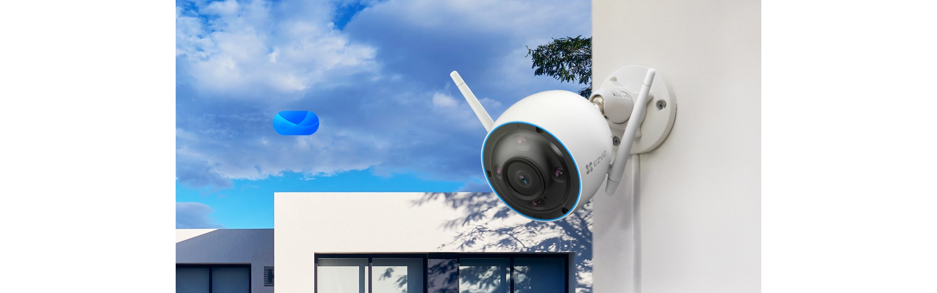 EZVIZ H3 3K Outdoor WiFi Security Camera | Two-Way Audio, Smart AI Person/Vehicle Notifications