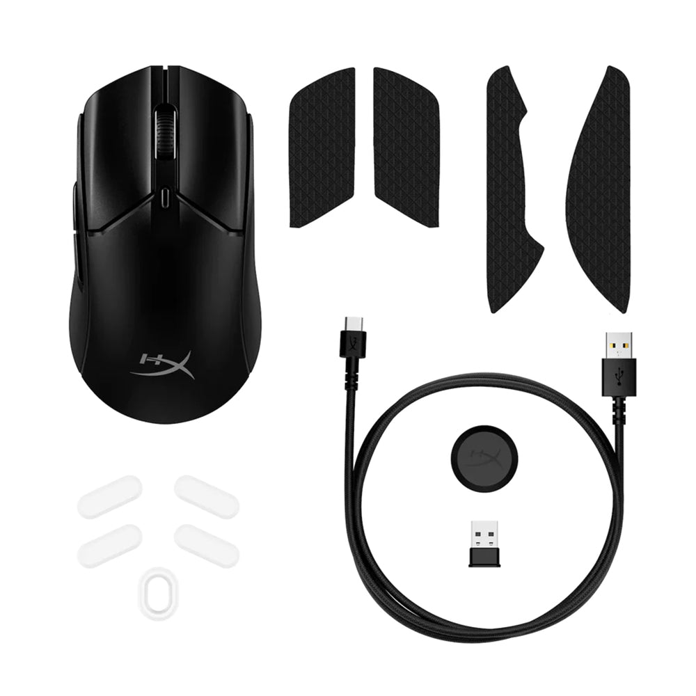 HyperX Pulsefire Haste 2 Wireless Gaming Mouse- Ultra Lightweight, 61g, 100 Hour Battery Life, Dual Wireless Connectivity, Precision Sensor - Black