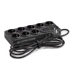 Moxom 14-in-1 High-Duty Power Strip – Multi-Socket Extension with USB Charging & Safety Protection - Black