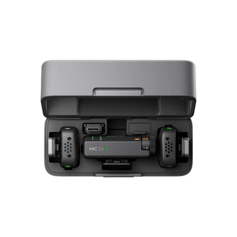 DJI Mic Mini (2 TX + 1 RX + Charging Case), Wireless Lavalier Microphone for iPhone/Camera/Android