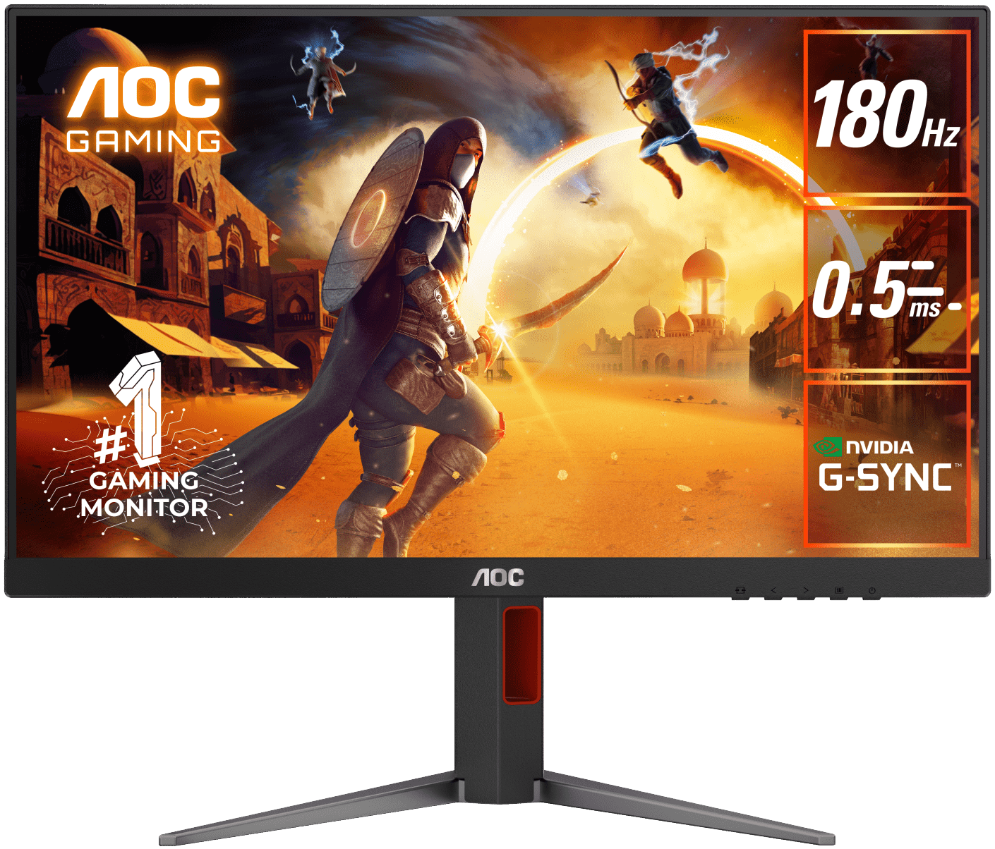 AOC 24 inch ,180hz , 0.5ms Gaming Monitor for PC, PS5, XBOX