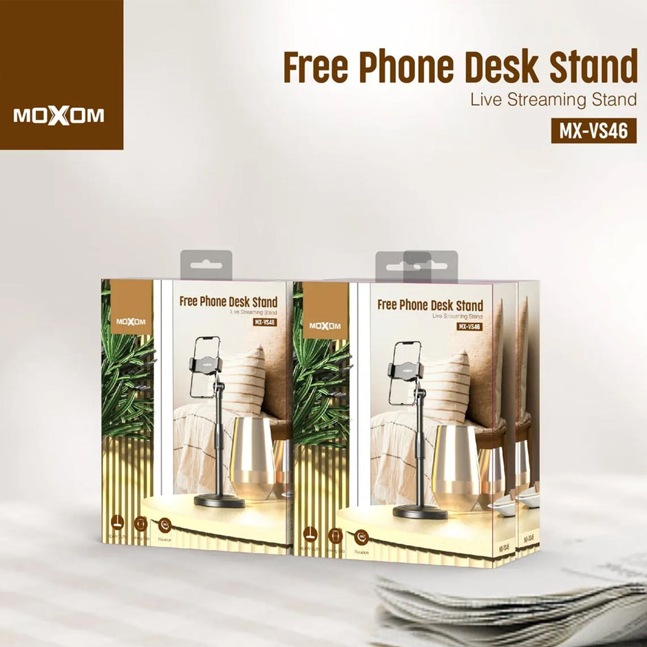 MOXOM Phone Desk Stand for Livestreaming