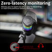 Jmary MC-PW13 USB Microphone with RGB Indicator Light for Podcasting, Gaming, Streaming, and Recording