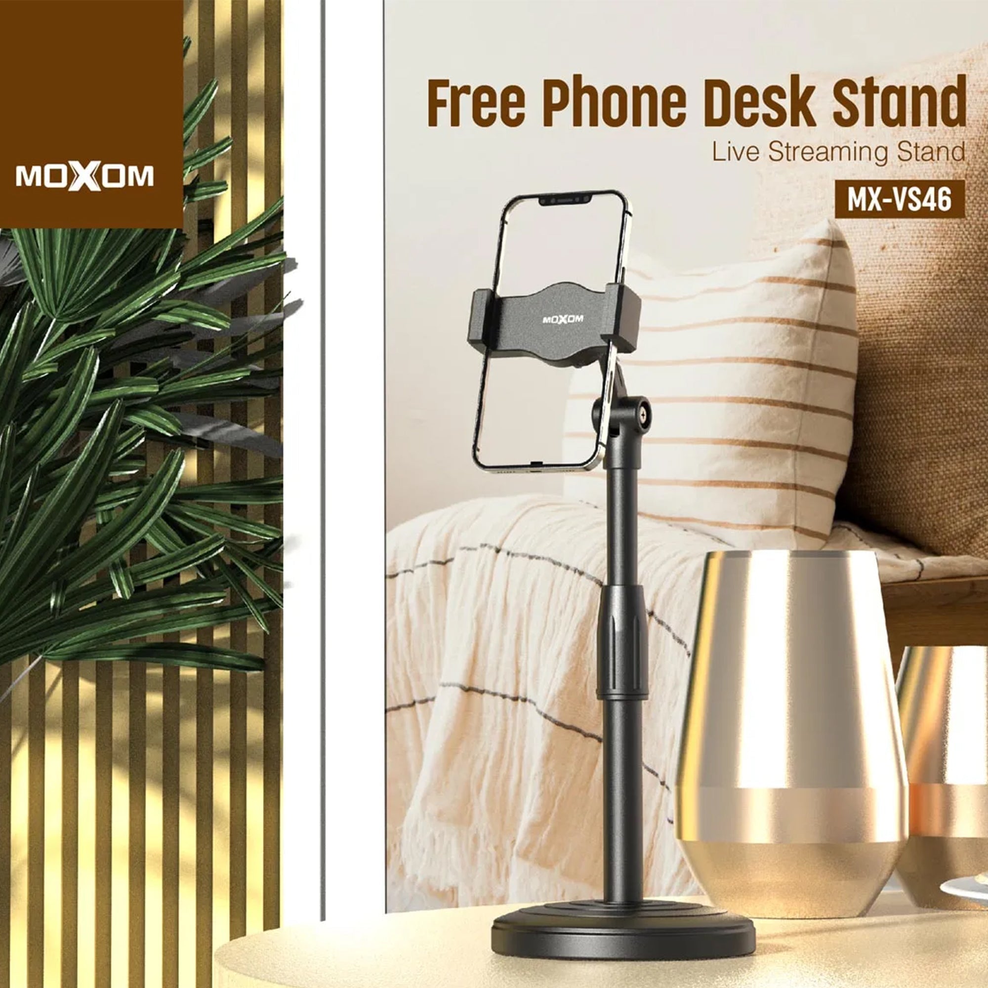 MOXOM Phone Desk Stand for Livestreaming