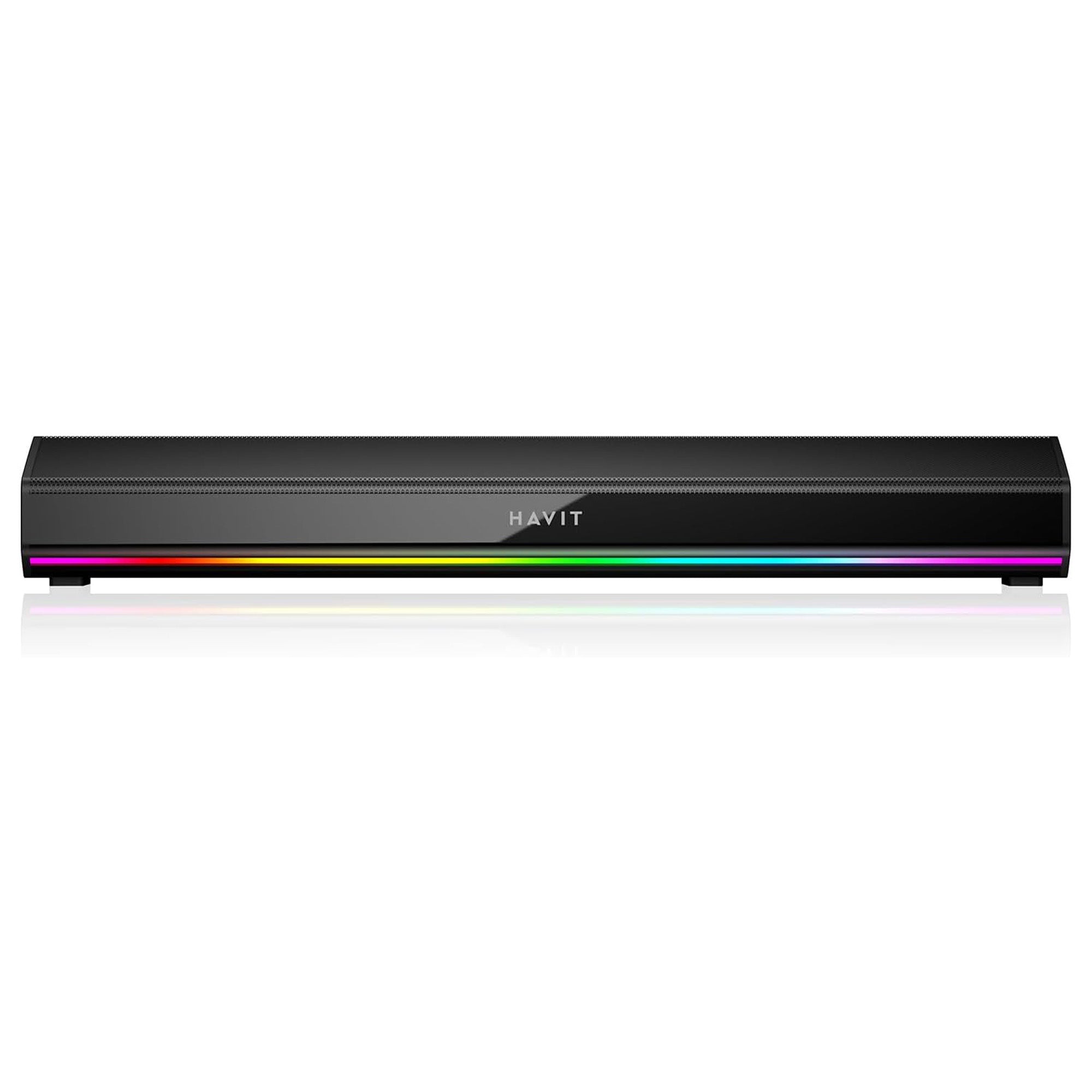 Havit SK770BT Gaming Speaker for Desktop PC, Bluetooth 5.3 Pc Soundbar with Dynamic LED Light, HiFi Stereo, Portable Bluetooth Speaker for PC, Laptop and Tablet