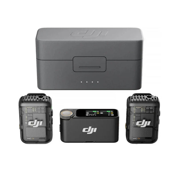 DJI Mic Mini (2 TX + 1 RX + Charging Case), Wireless Lavalier Microphone for iPhone/Camera/Android
