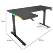 Gaming Desk , L-Shaped, RGB, Carbon Fiber