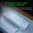 Razer Huntsman Mini 60% Optical Gaming Keyboard with Purple Switch -Mercury White
