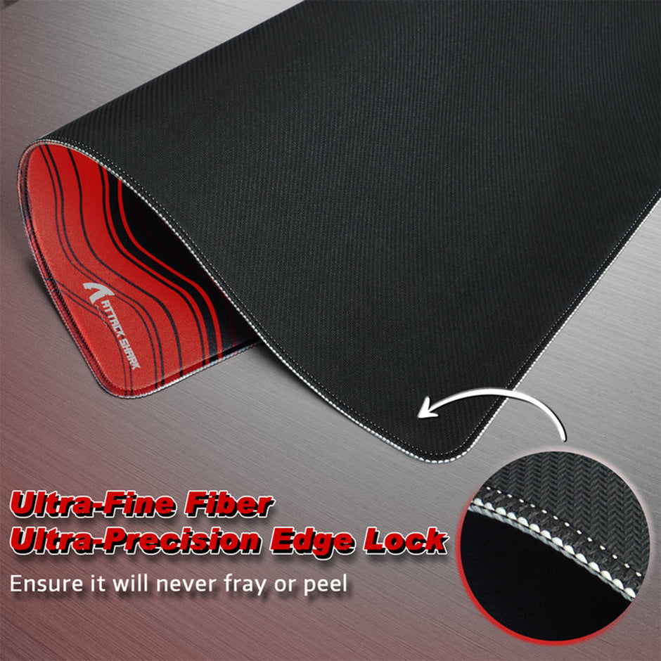 Attack Shark CM02 eSport Gaming Mouse Pad - Black/Red with Contour Line