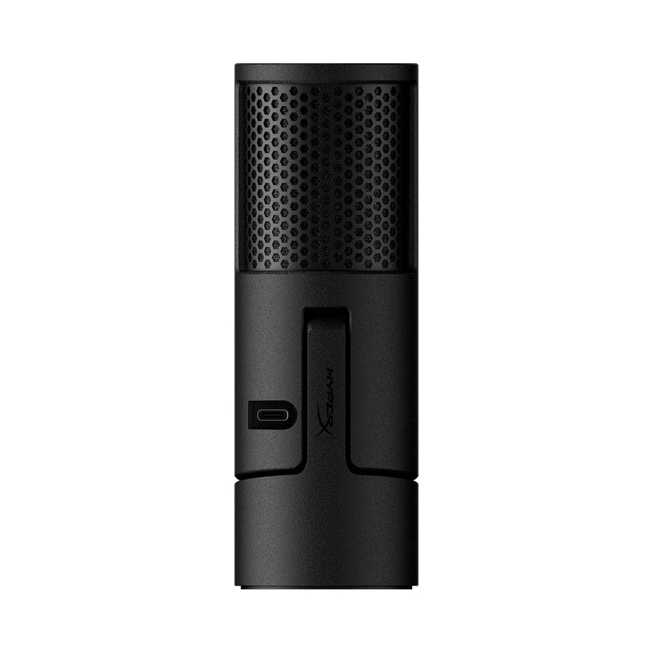 HyperX SoloCast 2 – Gaming USB Condenser Mic for PC, USB-C to USB-A, Built-in Pop Filter, Internal Shock Mount, Plug and Play, 24-bit / 96kHz, Compact Tiltable Stand – Black