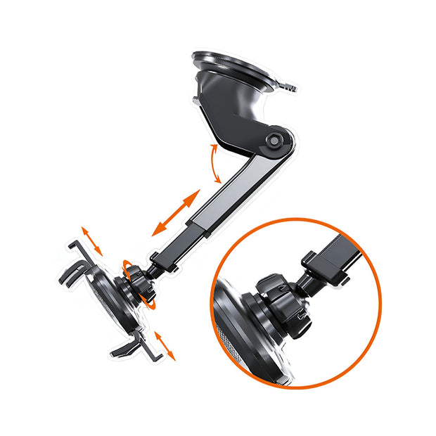MOXOM Extendable Phone Holder for Car Windshield or Dashboard
