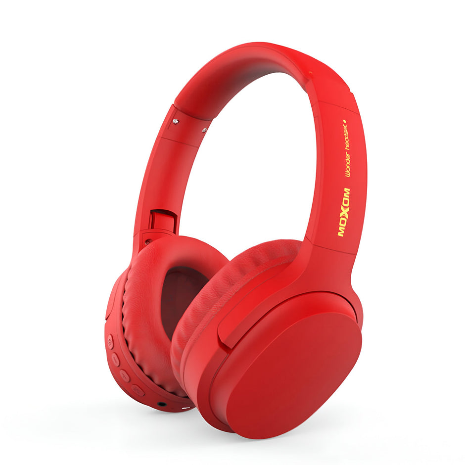 MOXOM BASS MX-WL06 Wireless and Wired On Ear Headphones - 5 Hours Playtime, 300 Hours Standby Time, Quick Rechargeable Battery