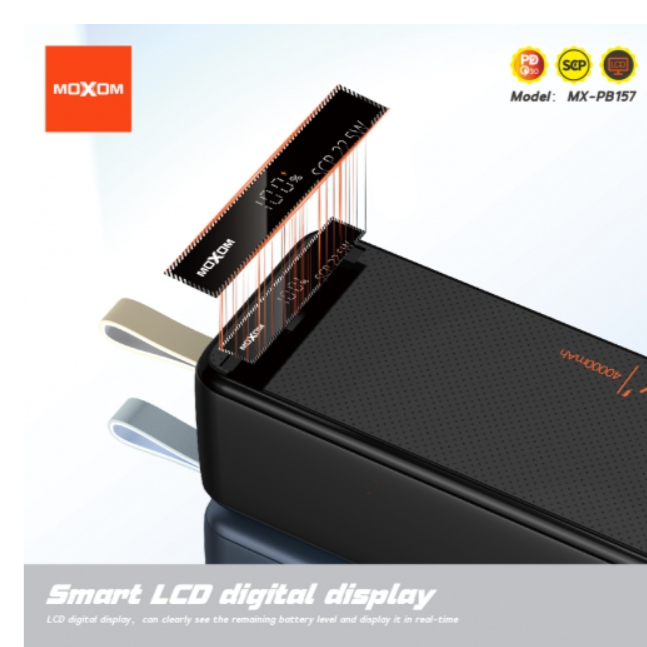 MOXOM 40000 mAh PD20W SCP22.5W Power Bank