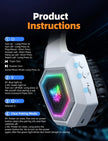 ONIKUMA GT806 Wireless Gaming Headset Headworn Bluetooth 2.4g Wireless Wired Three Mode Lightweight E-Sports Gamer Headphone