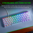 Razer Huntsman Mini 60% Optical Gaming Keyboard with Purple Switch -Mercury White