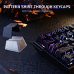 Attack Shark X68 HE RGB Magnetic Switch Keyboard - Black Contours (Pattern Shines Through Keycaps)