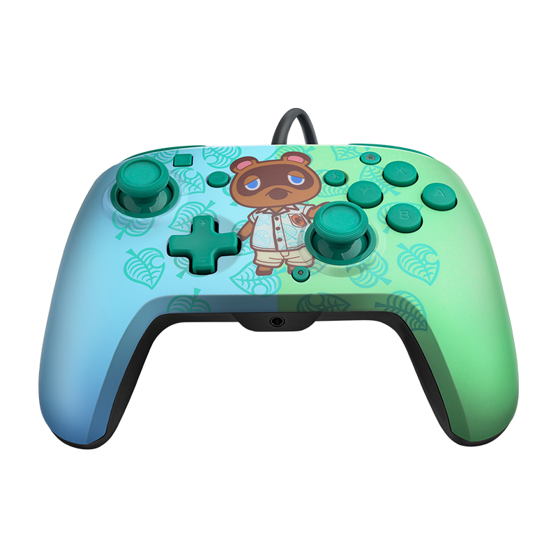 Pdp Faceoff Deluxe+ Wired Controller - Animal Crossing Edition Tom Nook For Nintendo Switch Nintendo