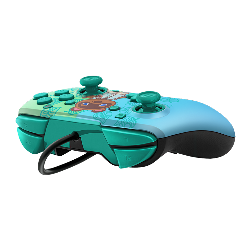 Pdp Faceoff Deluxe+ Wired Controller - Animal Crossing Edition Tom Nook For Nintendo Switch Nintendo