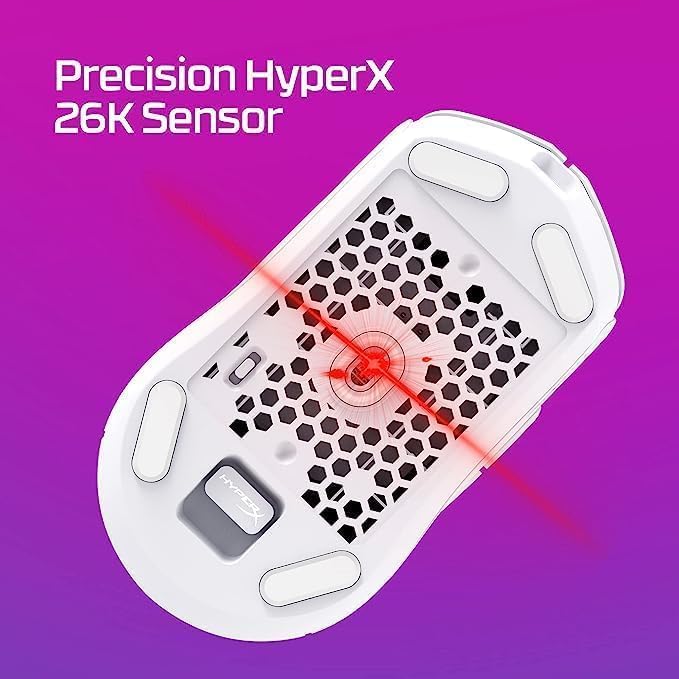HyperX Pulsefire Haste 2 Wireless Gaming Mouse- Ultra Lightweight, 61g, 100 Hour Battery Life, Dual Wireless Connectivity, Precision Sensor - Black