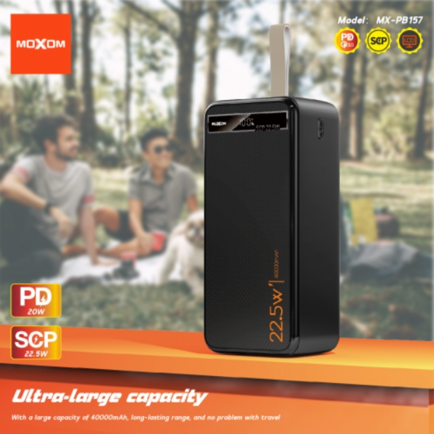 MOXOM 40000 mAh PD20W SCP22.5W Power Bank