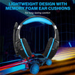 KOTION EACH G9000 Pro LED Light Gaming Headset Wired Over-Ear PC Headphone with Microphone - Blue