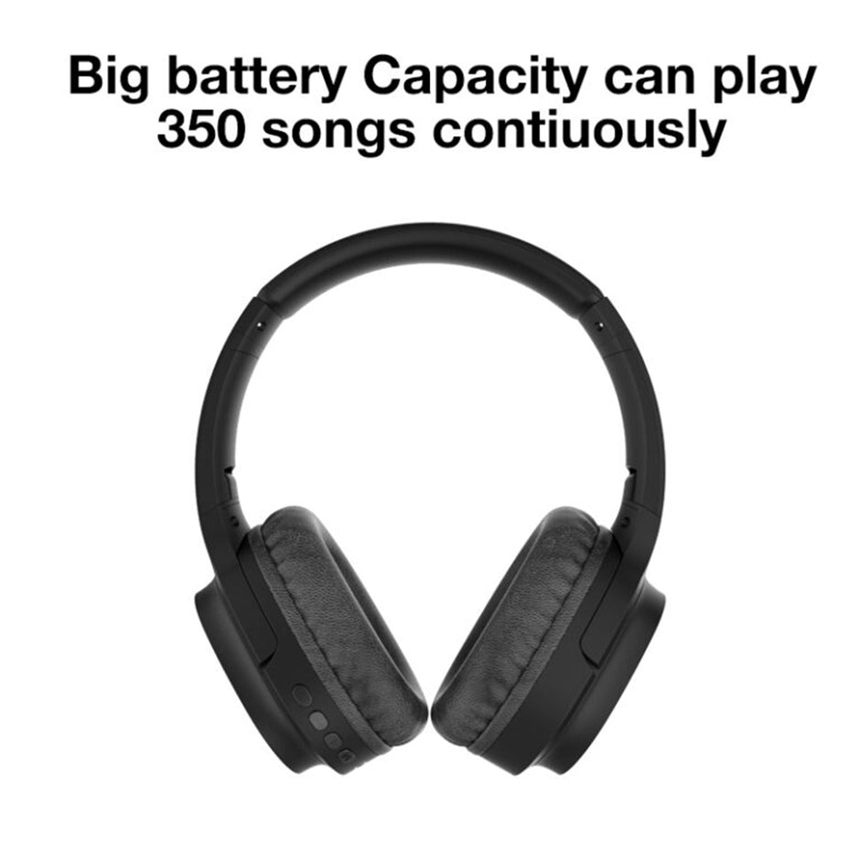 MOXOM BASS MX-WL06 Wireless and Wired On Ear Headphones - 5 Hours Playtime, 300 Hours Standby Time, Quick Rechargeable Battery