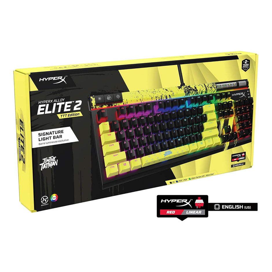 HyperX Alloy Elite 2 TimTheTatMan Edition – Mechanical RGB Gaming Keyboard