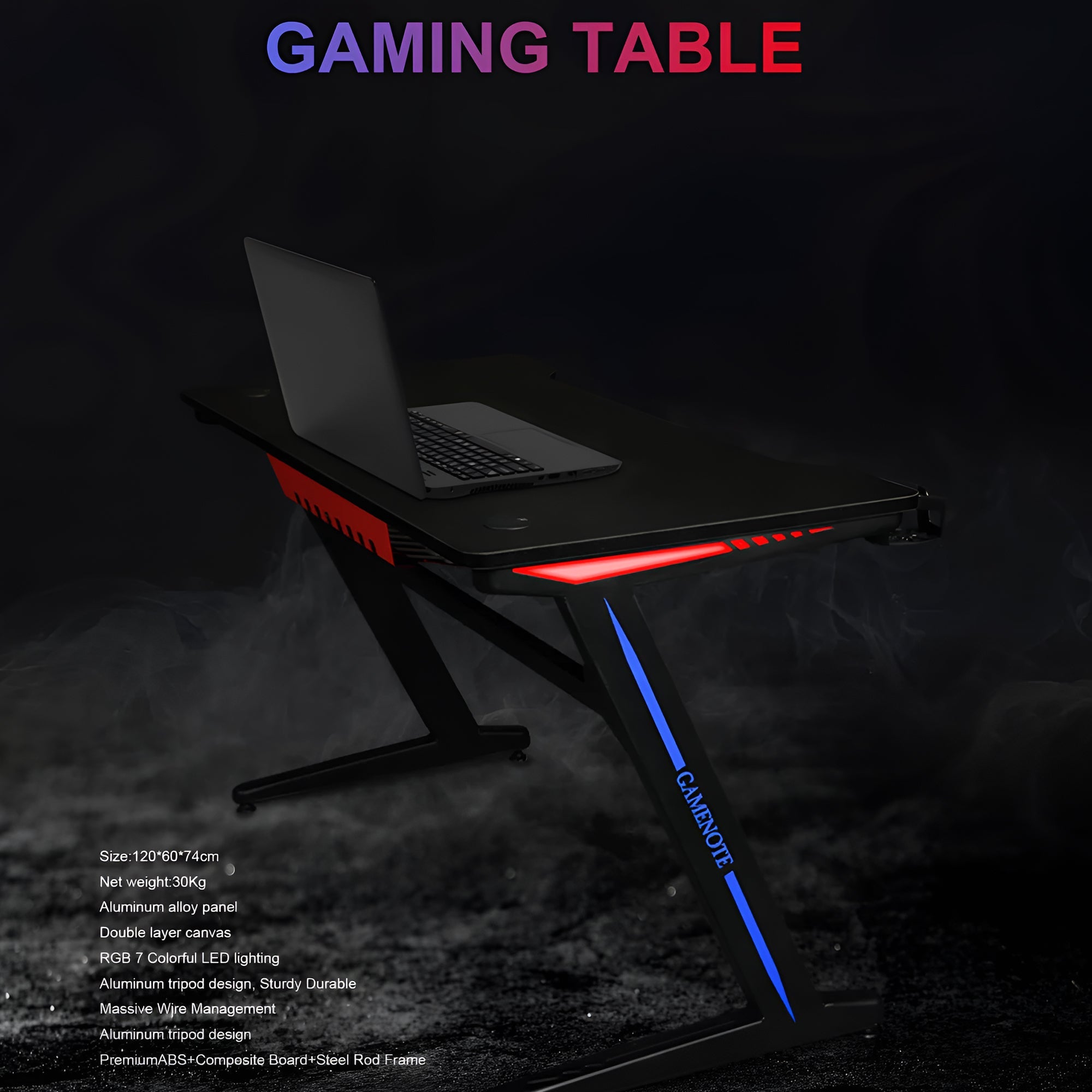 Havit GameNote GD905 RGB Gaming Desk 120cm