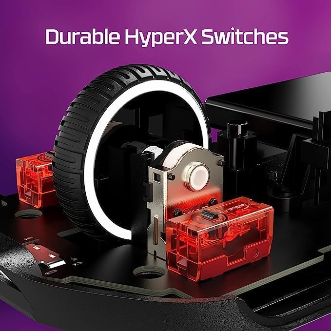 HyperX Pulsefire Haste 2 Wireless Gaming Mouse- Ultra Lightweight, 61g, 100 Hour Battery Life, Dual Wireless Connectivity, Precision Sensor - Black