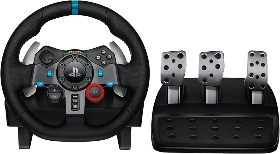 Logitech G29 Driving Force Racing Wheel and Pedals for PS5, PS4, PC