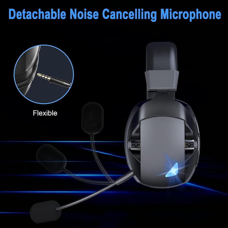 BL100 Pro Wireless Gaming Headset with Noise Cancelling Microphone, Triple Mode, 2.4G+ Bluetooth+ Wired  Gaming Headphones,  Suitable for PC, PS4, PS5, Smart Phone, Mac