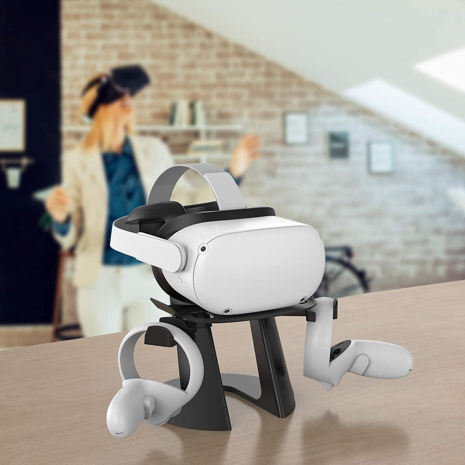 Kiwi Design Vr Stand For Oculus Quest/quest 2/rift/rift S/go/htc Vive/vive Pro/valve Index Headset