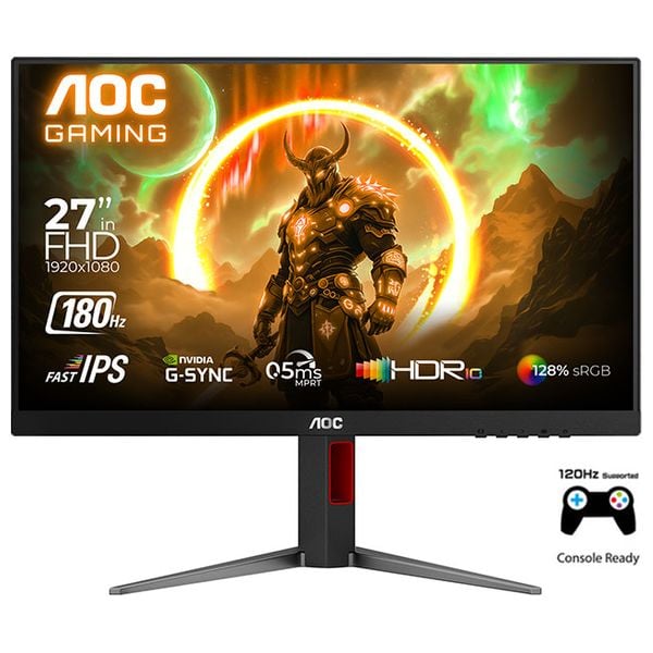 AOC 27 inch Gaming Monitor , 180hz , 0.5ms (for PC , PS5 , XBOX)