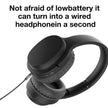 MOXOM BASS MX-WL06 Wireless and Wired On Ear Headphones - 5 Hours Playtime, 300 Hours Standby Time, Quick Rechargeable Battery