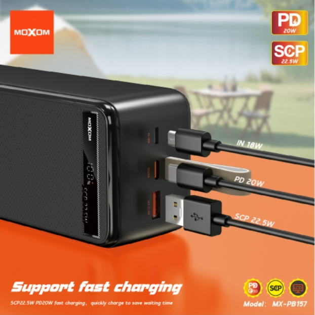 MOXOM 40000 mAh PD20W SCP22.5W Power Bank